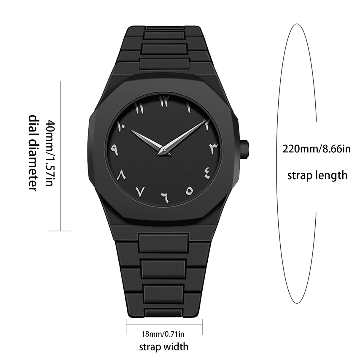 Black Watch Quartz Movement Energy