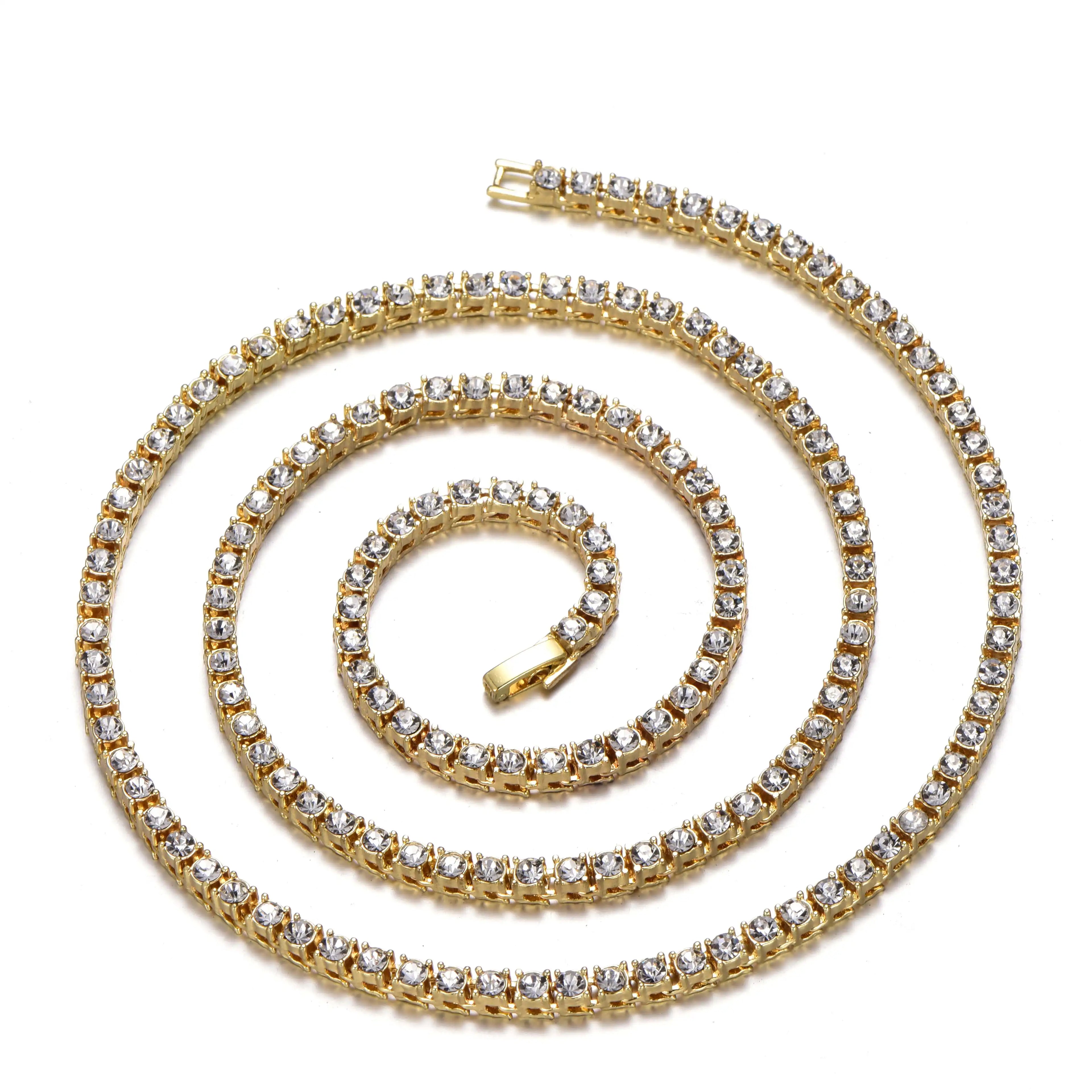 Stellar Tennis Duo: Necklace & Bracelet