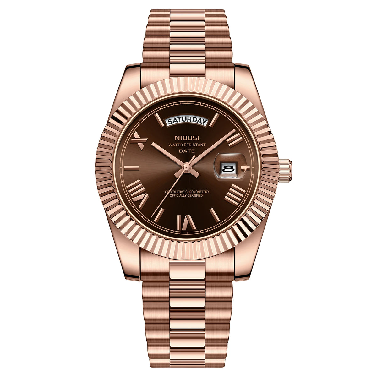 NIBOSI Day-Date Chronograph