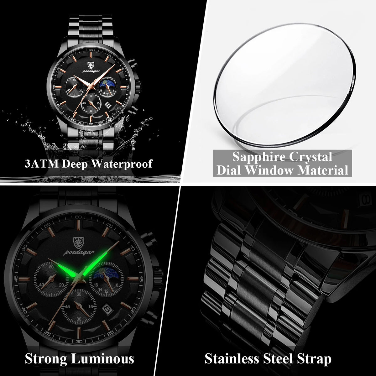 Poedagar Business Chronograph