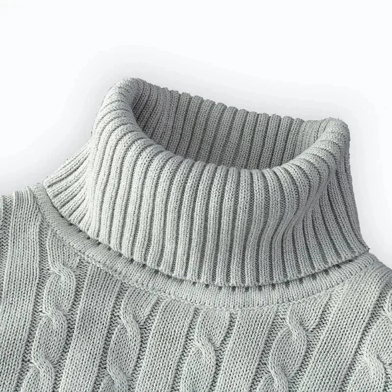 Men's Casual High Neck Pullover