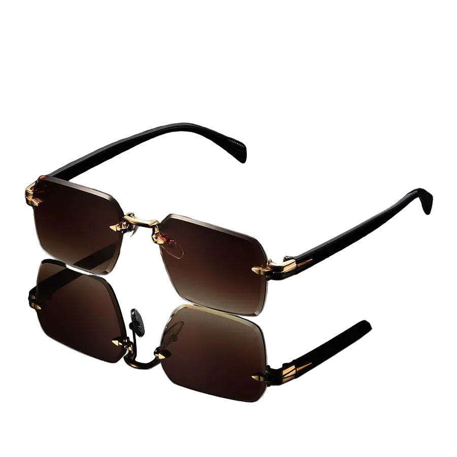 The Azure Rimless Aviators