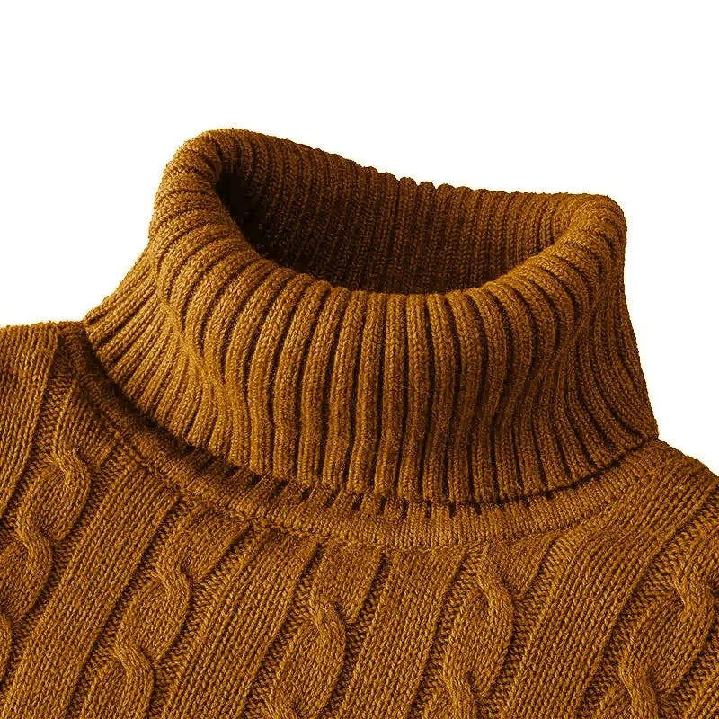 Men's Casual High Neck Pullover