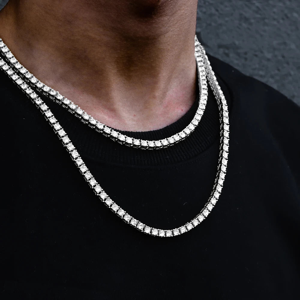 Stellar Tennis Duo: Necklace & Bracelet