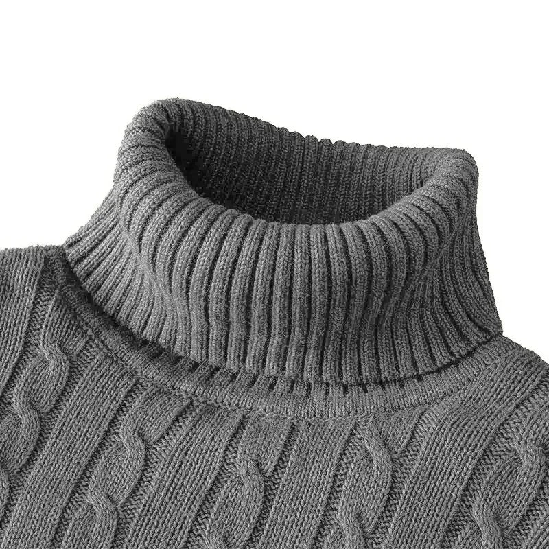 Men's Casual High Neck Pullover