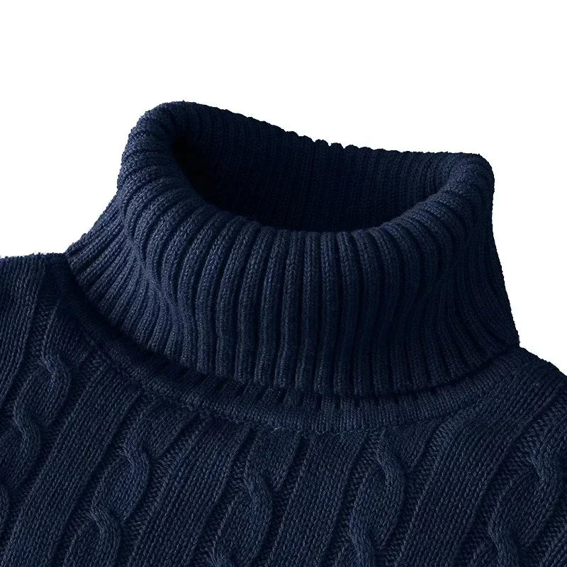 Men's Casual High Neck Pullover