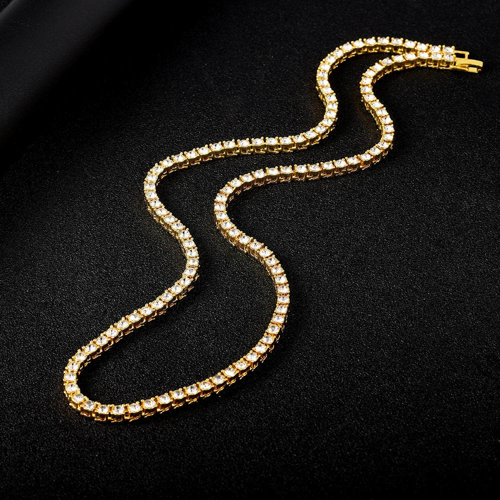 Stellar Tennis Duo: Necklace & Bracelet