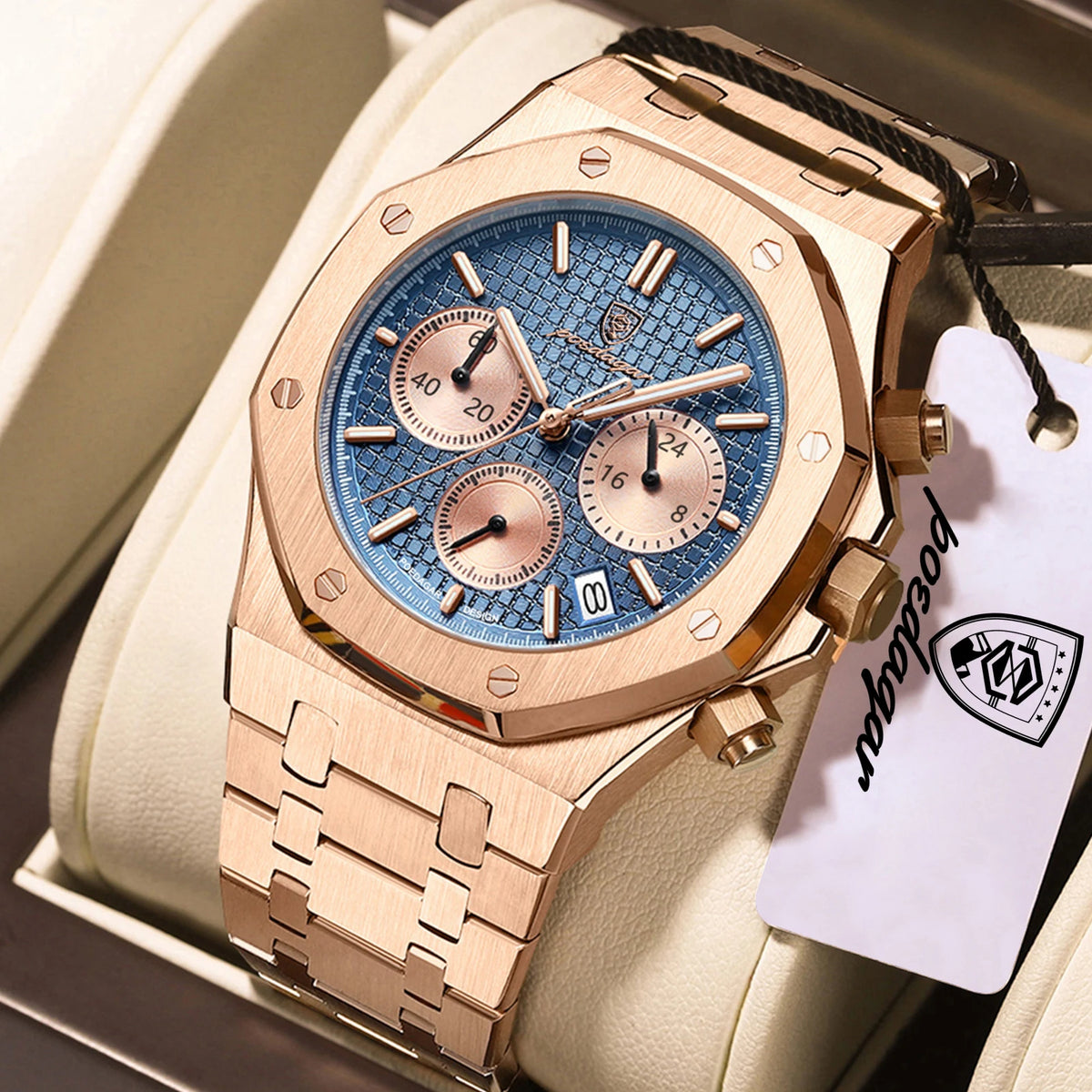 Poedagar Steel Chronograph