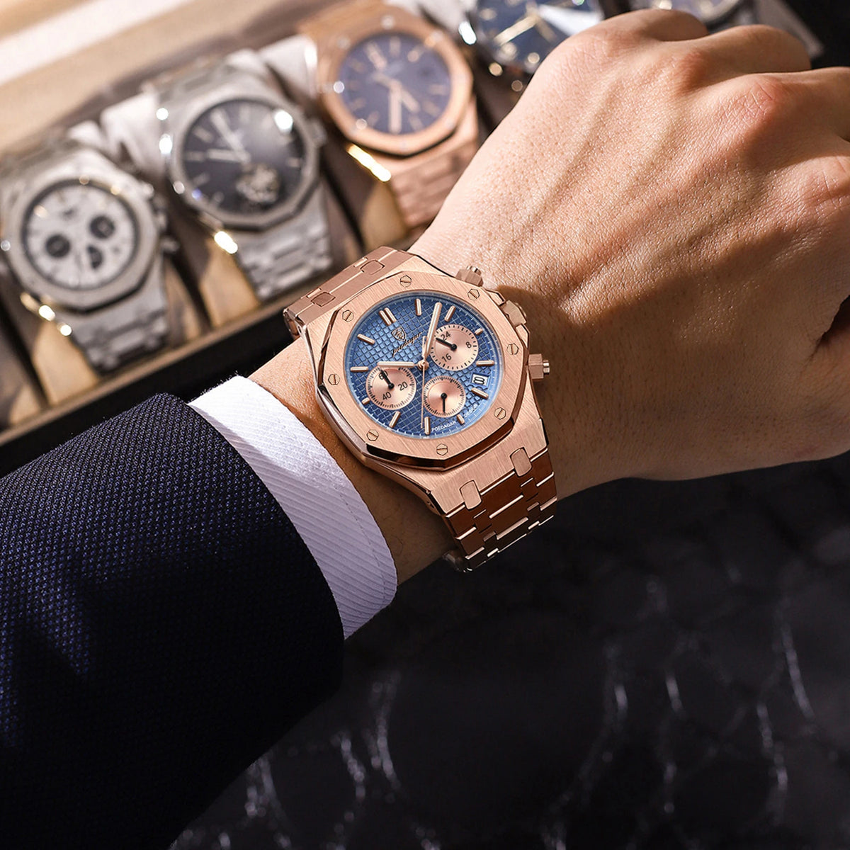 Poedagar Steel Chronograph