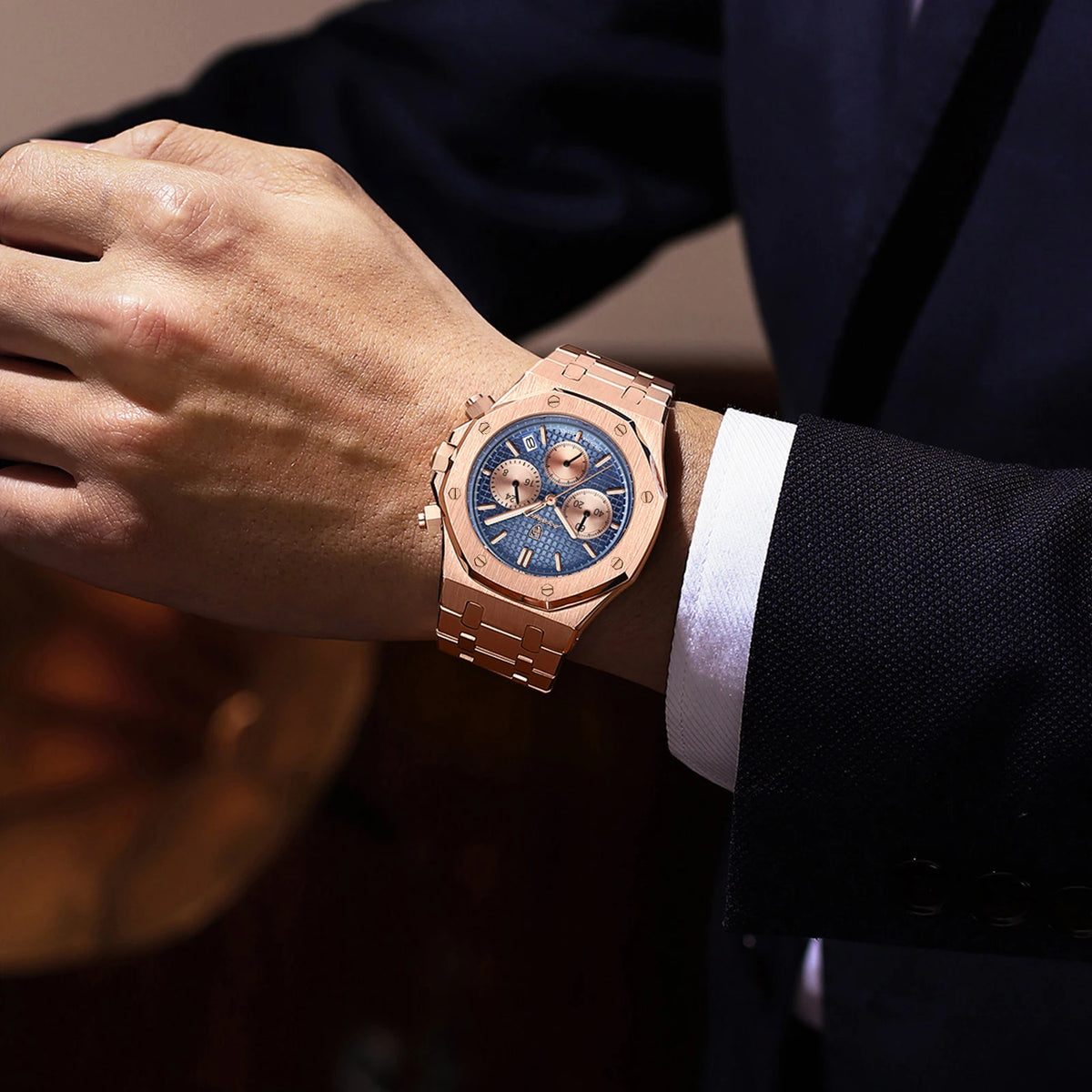 Poedagar Steel Chronograph