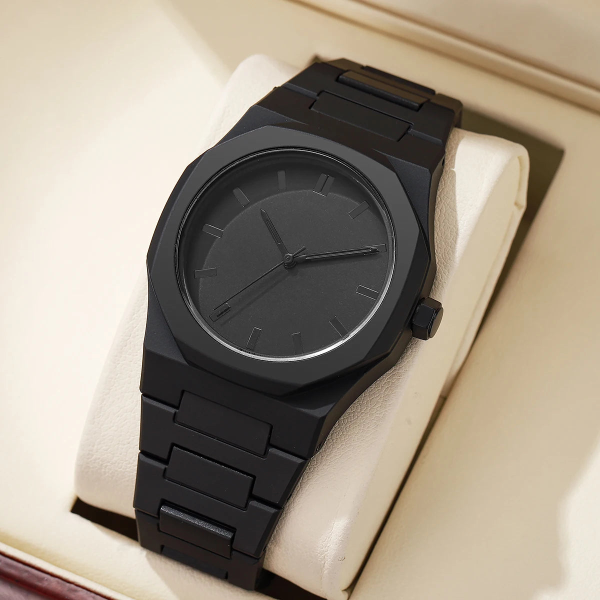 All-black Men's Watch Arabic Creative